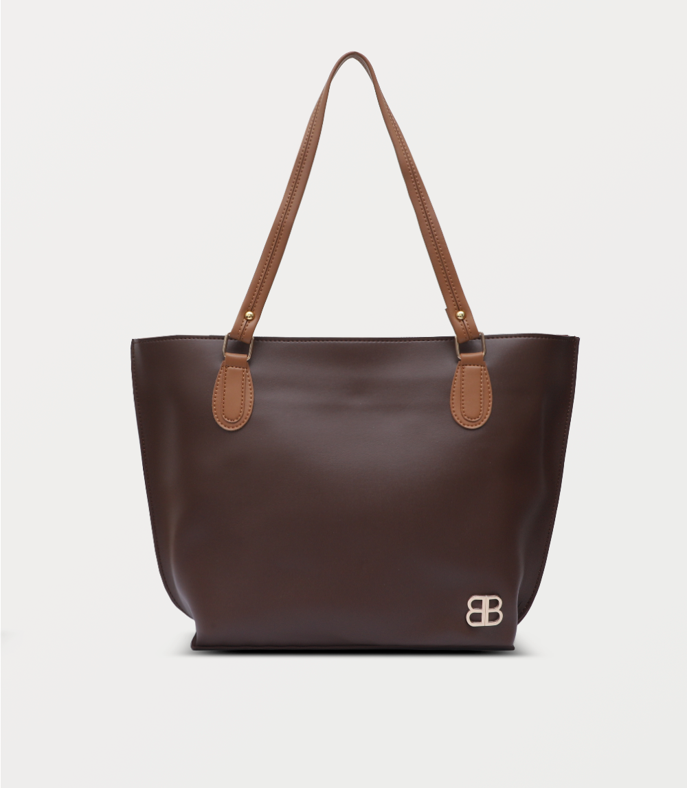 Women Shoulder Bag-BROWN