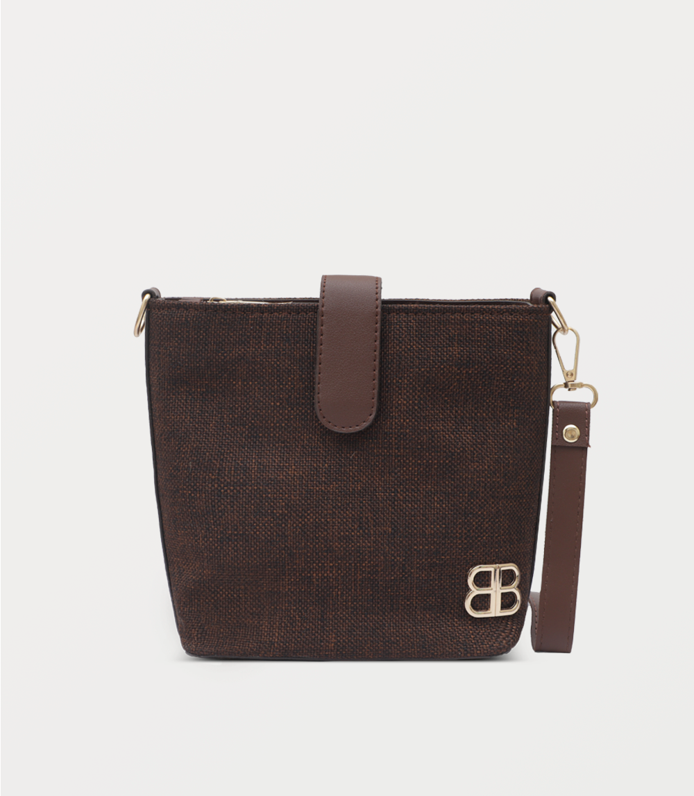 Women Shoulder Bag-DARK BROWN