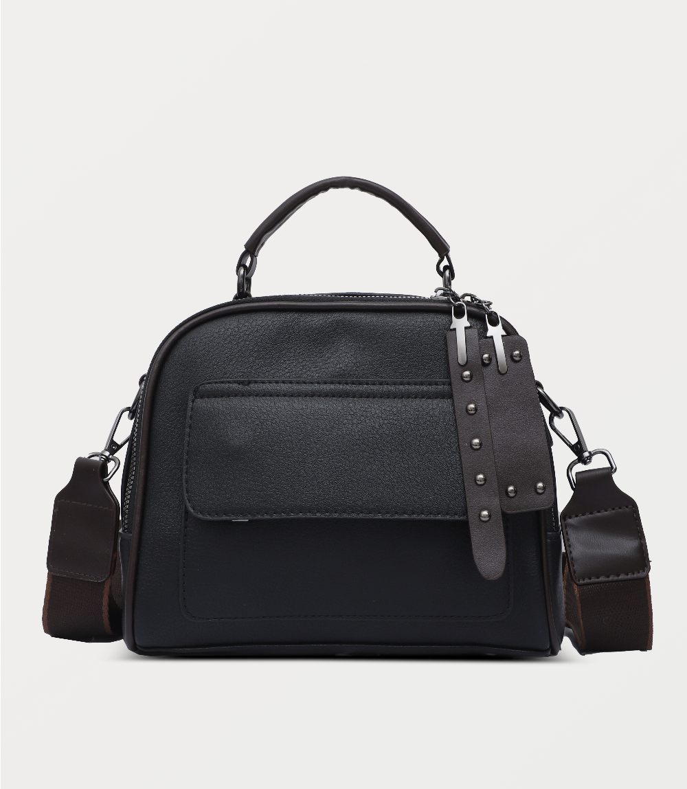 Women Shoulder Bag-BLACK