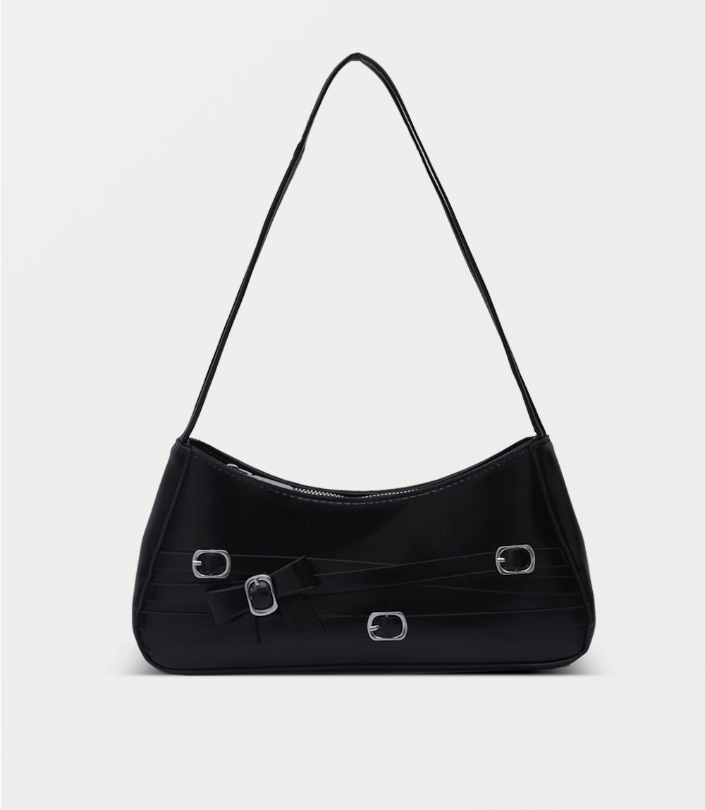Women Shoulder Bag-BLACK