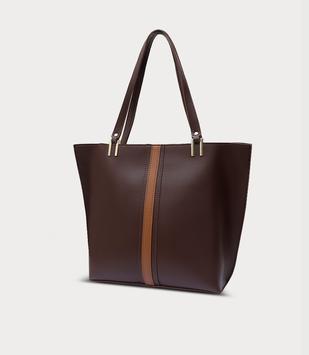 Women Shoulder Bag-DARK BROWN