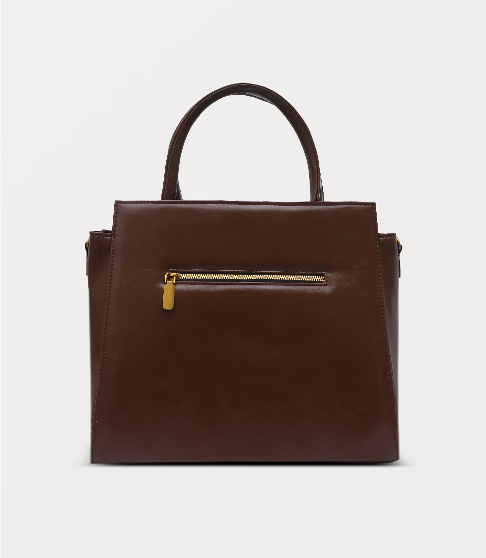 Women Shoulder Bag-DARK BROWN