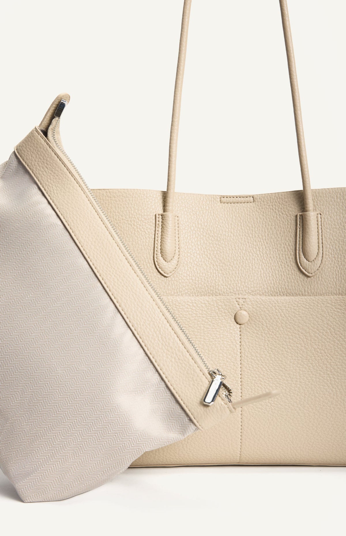 MONICA SHOULDER BAG – ALMOND