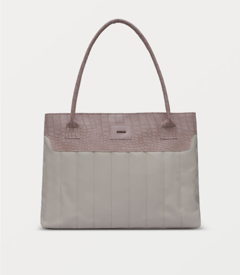 Women Shoulder Bag-PINK BEIGE