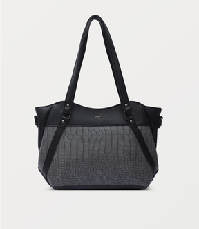 Women Shoulder Bag-GREY BLACK