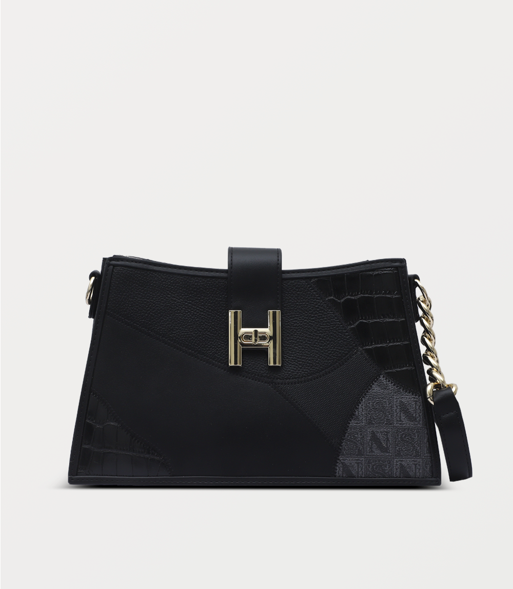 Women Shoulder Bag-BLACK