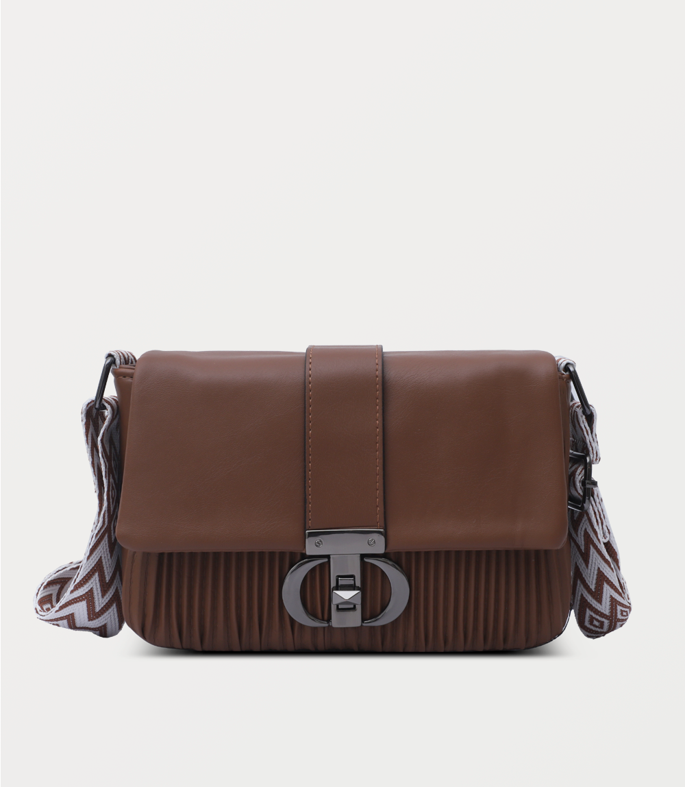 Women Shoulder Bag-BROWN