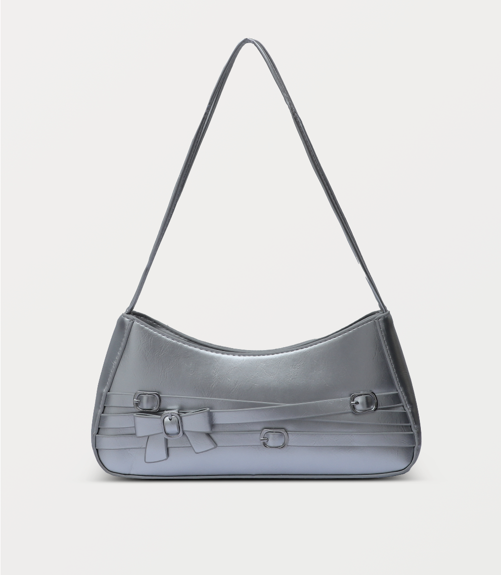 Women Shoulder Bag-SILVER