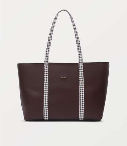 Women Shoulder Bag-DARK BROWN