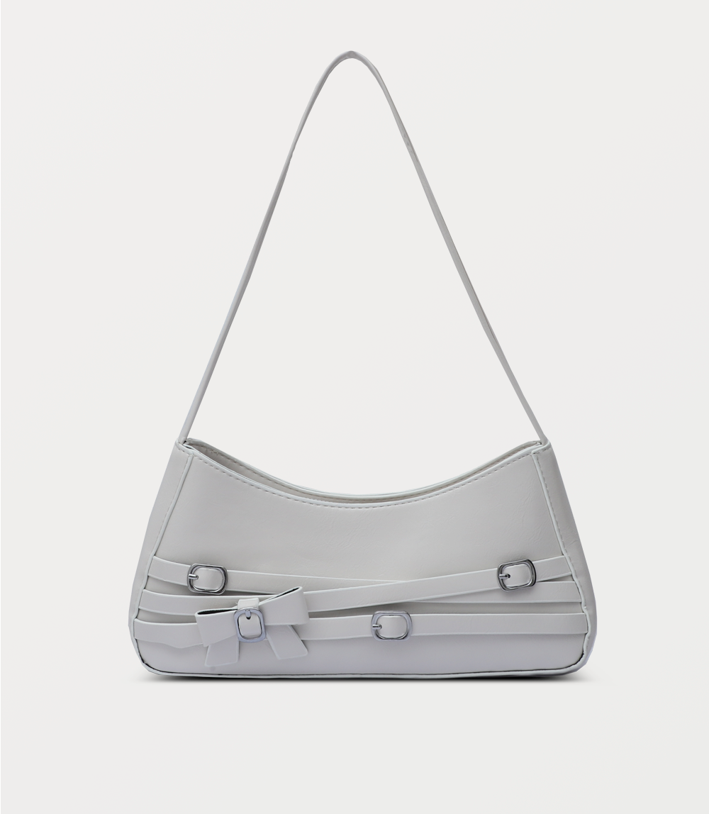 Women Shoulder Bag-WHITE