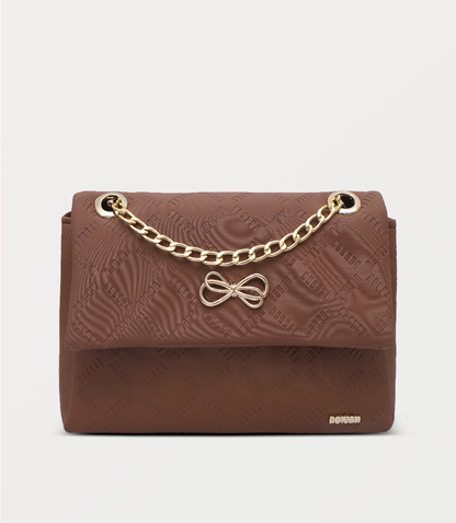 Women Shoulder Bag-BROWN