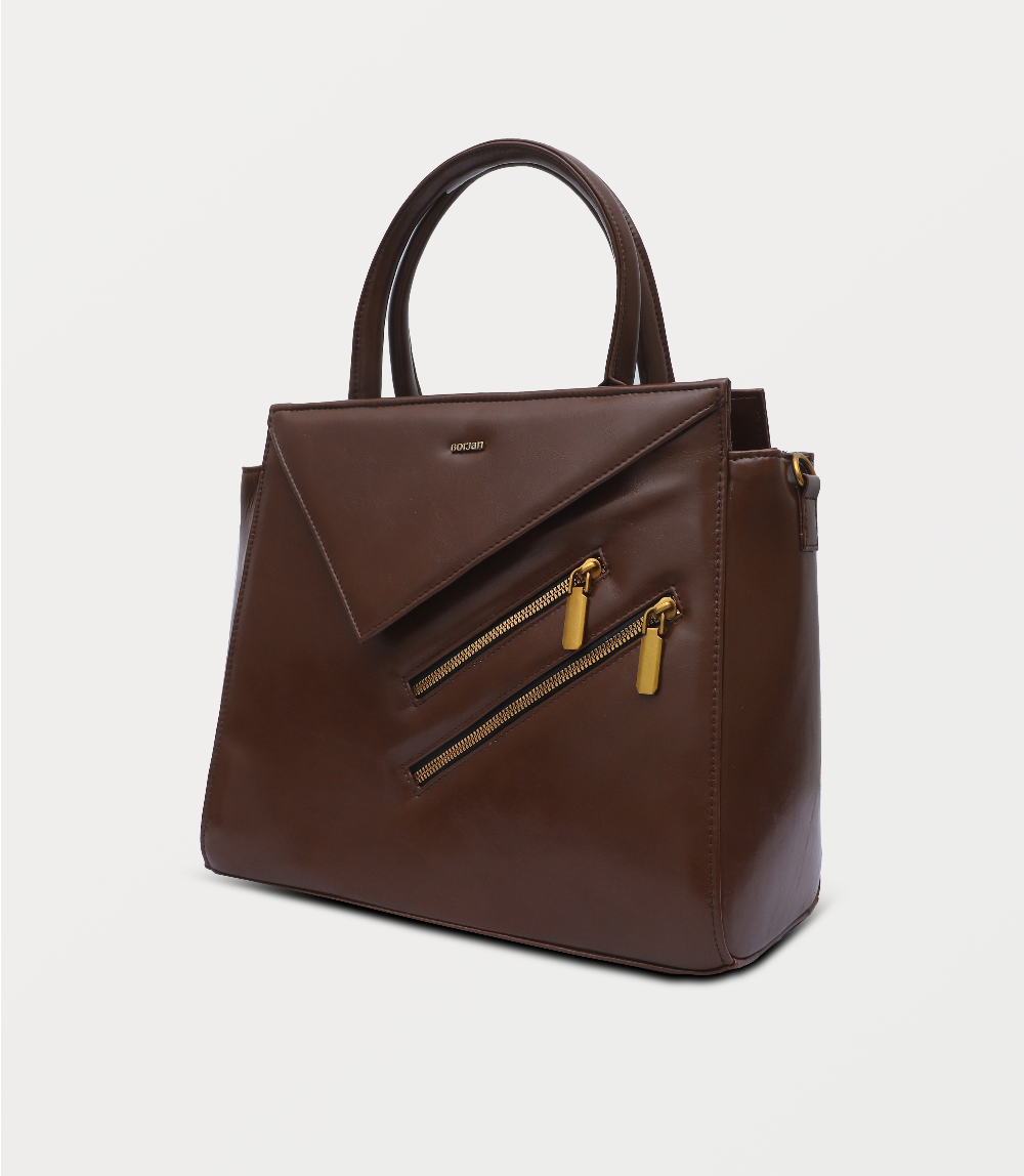 Women Shoulder Bag-DARK BROWN