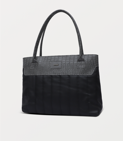 Women Shoulder Bag-GREY BLACK