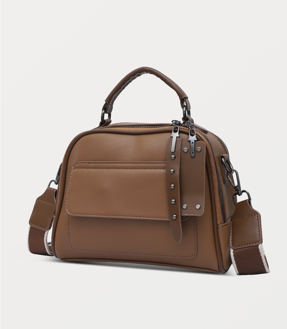 Women Shoulder Bag-TAN