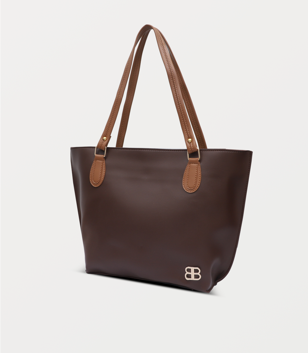 Women Shoulder Bag-BROWN