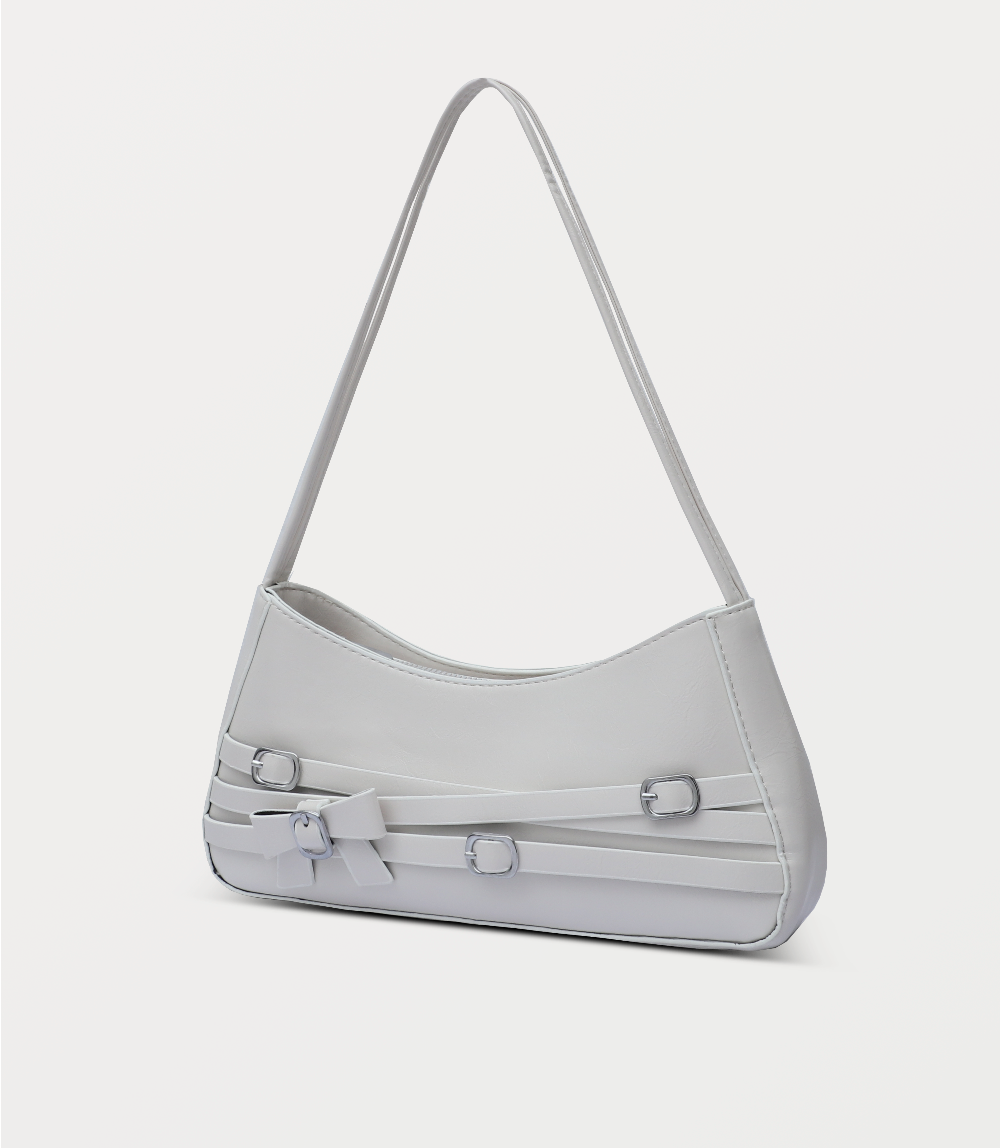 Women Shoulder Bag-WHITE