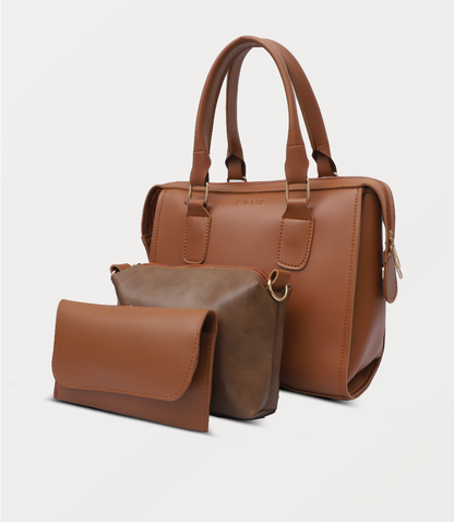 Women Shoulder Bag-BROWN