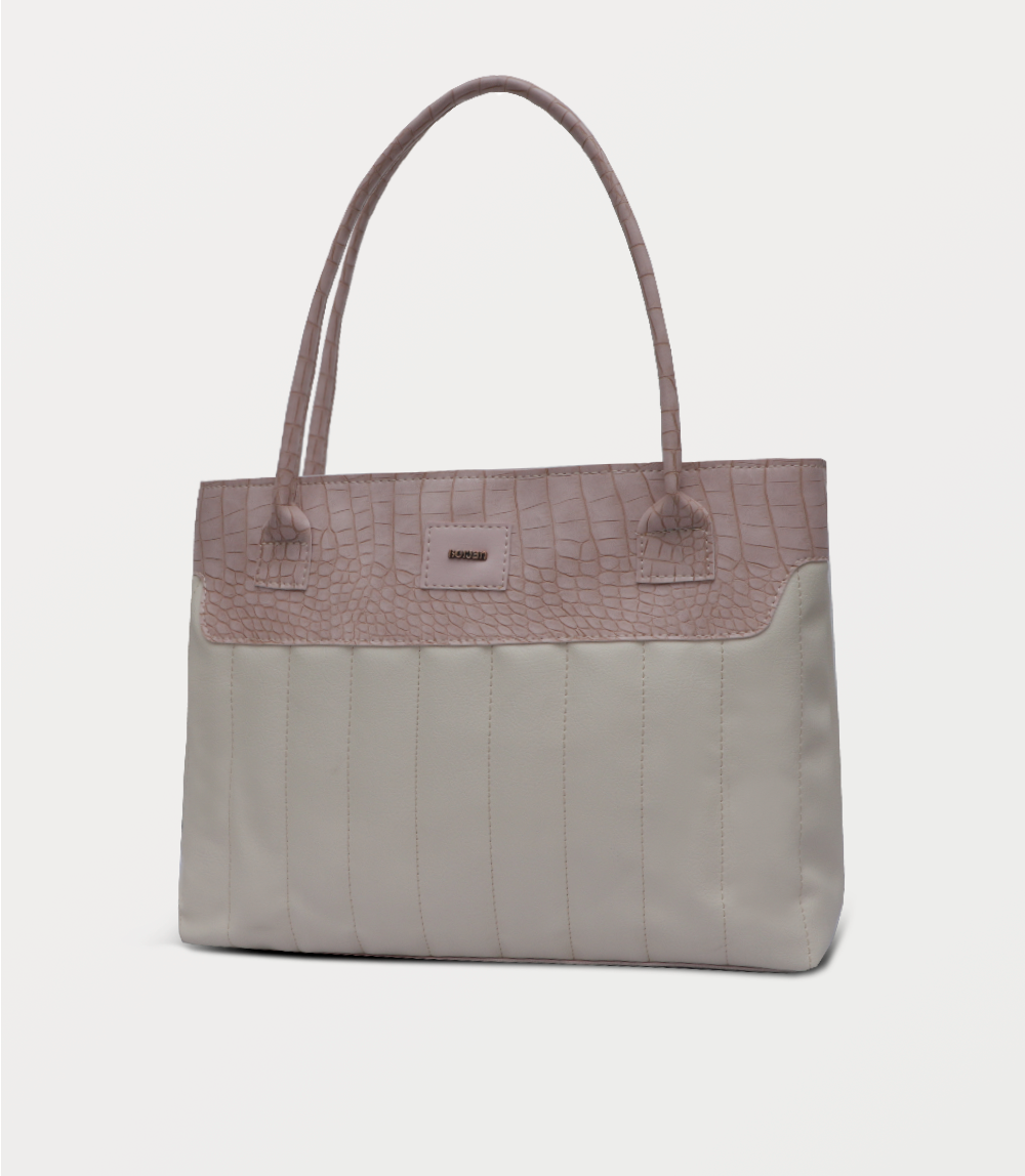 Women Shoulder Bag-PINK BEIGE