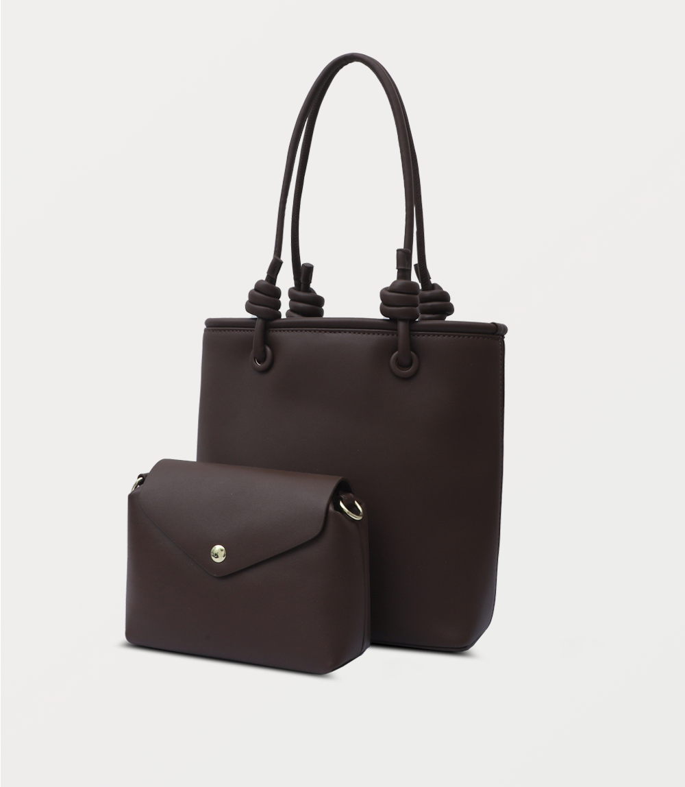 Women Shoulder Bag-COFFEE