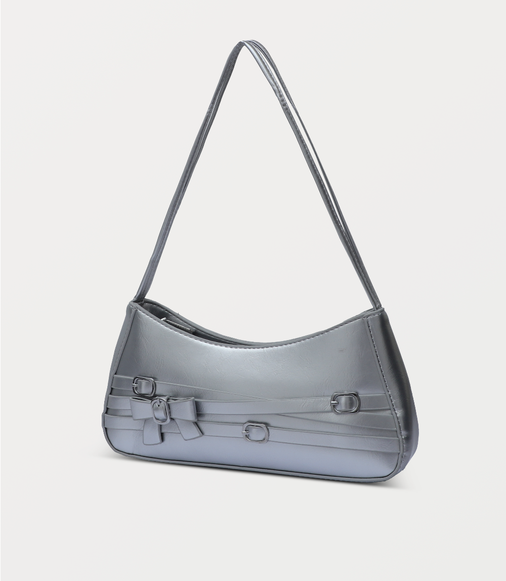 Women Shoulder Bag-SILVER