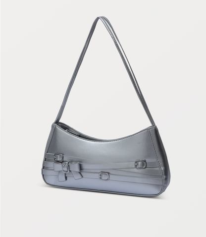 Women Shoulder Bag-SILVER