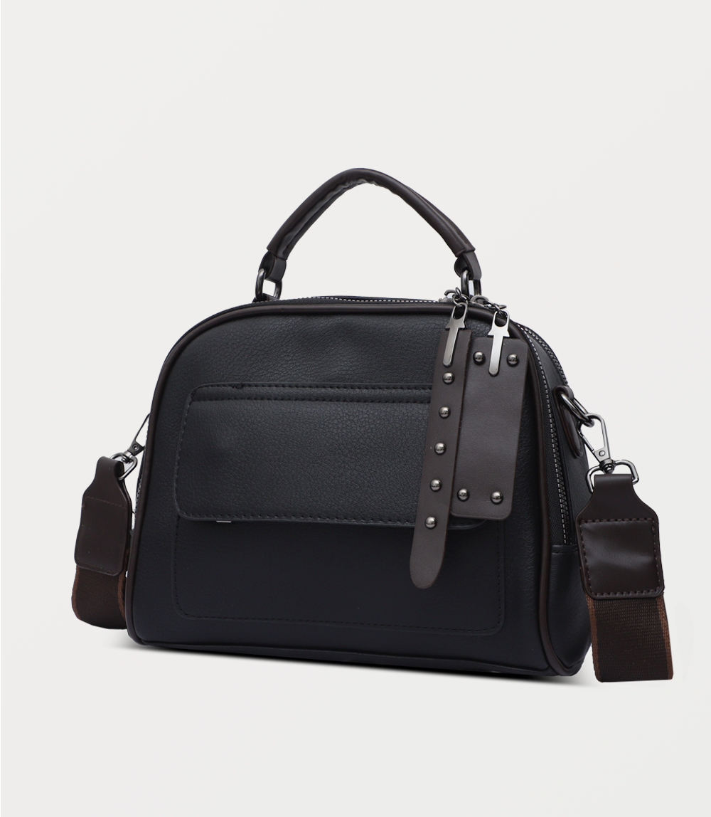 Women Shoulder Bag-BLACK