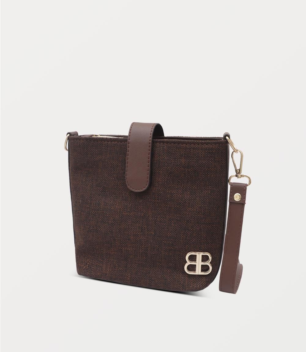 Women Shoulder Bag-DARK BROWN
