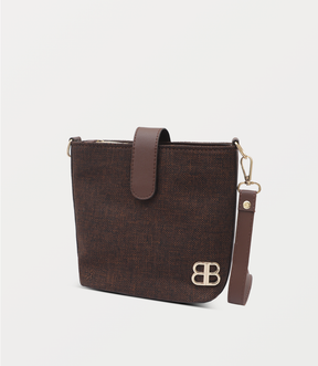 Women Shoulder Bag-DARK BROWN
