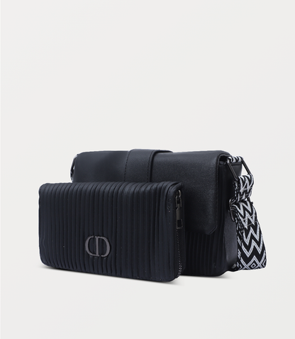 Women Shoulder Bag-BLACK