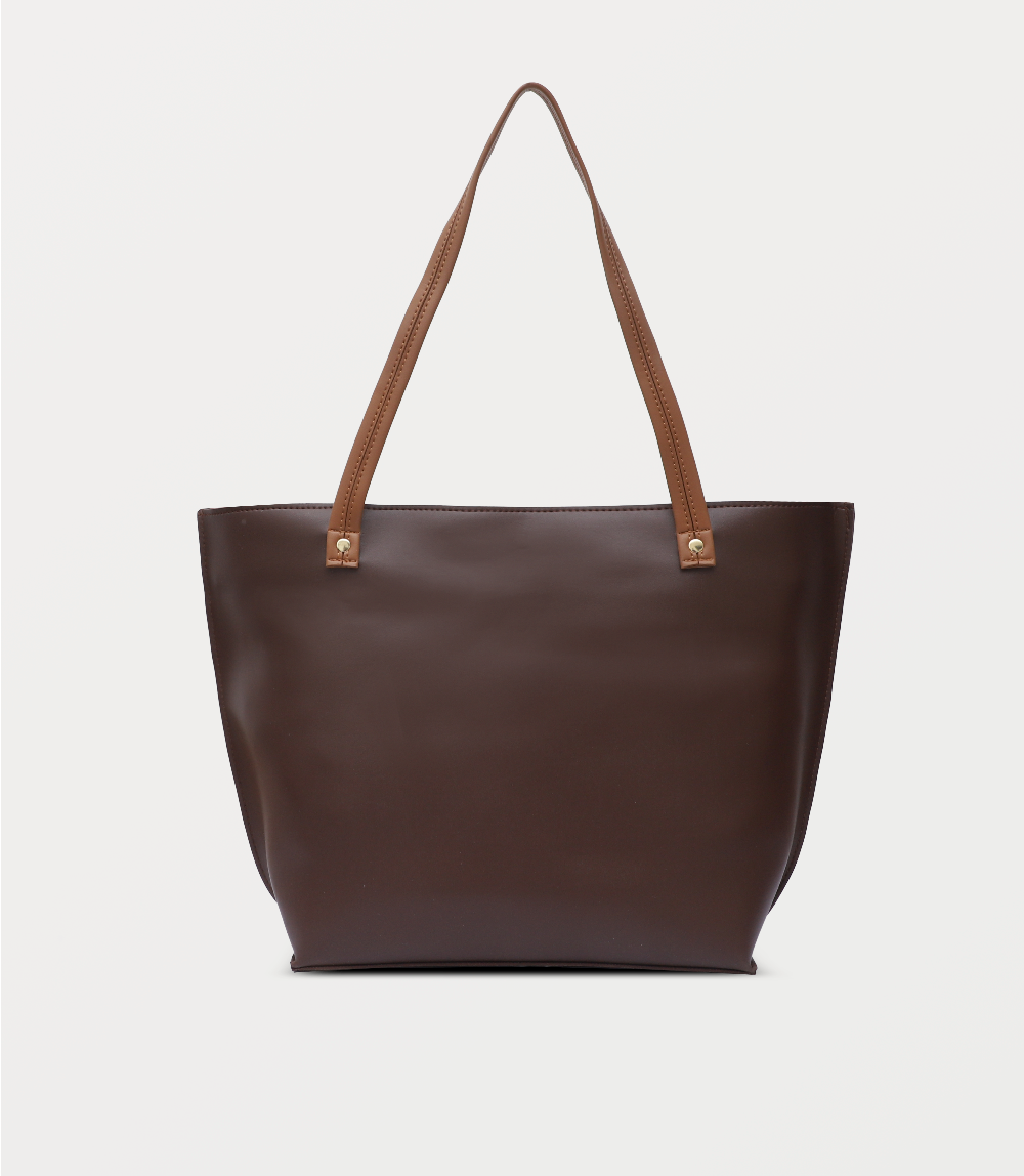 Women Shoulder Bag-BROWN