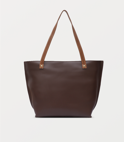Women Shoulder Bag-BROWN