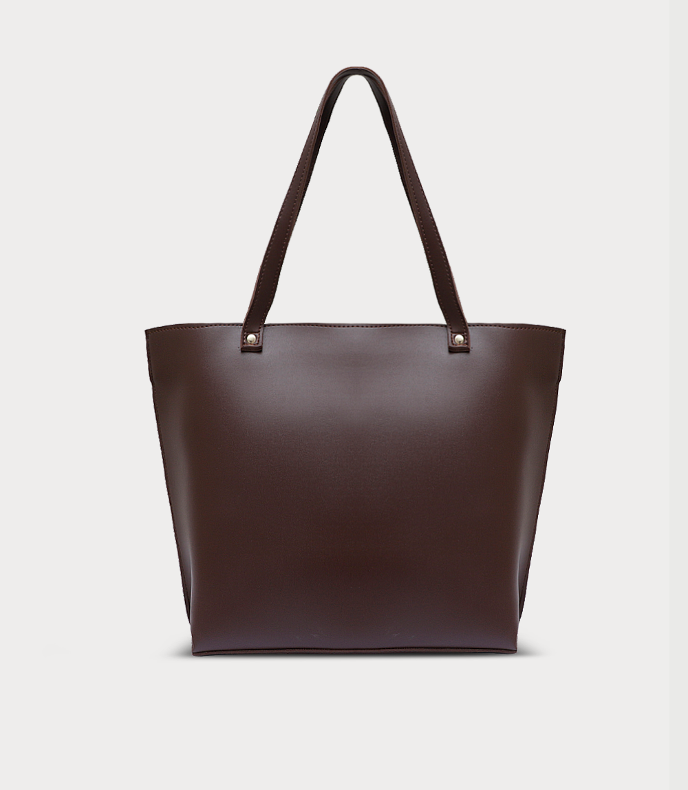 Women Shoulder Bag-DARK BROWN