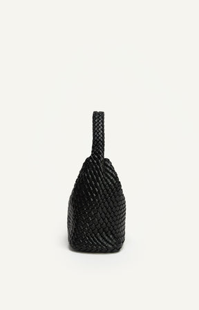 ANGIE HANDLE BAG - BLACK