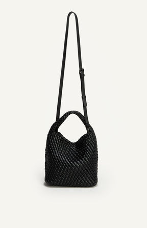 ANGIE HANDLE BAG - BLACK