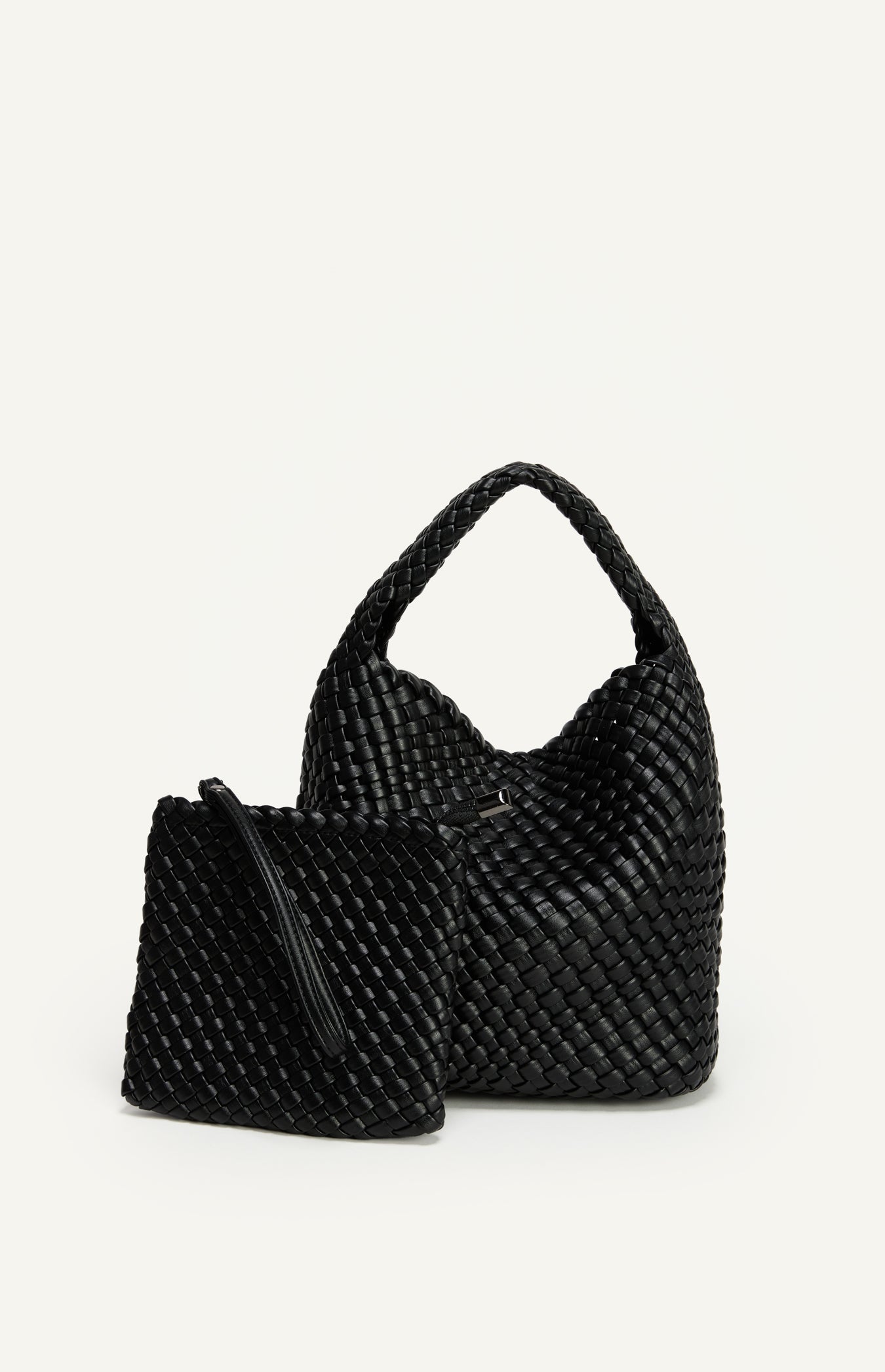 ANGIE HANDLE BAG - BLACK