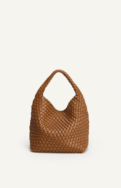 ANGIE HANDLE BAG - CARAMEL