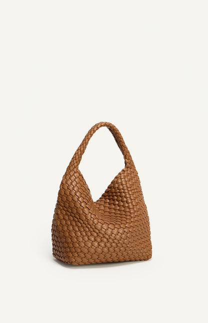 ANGIE HANDLE BAG - CARAMEL
