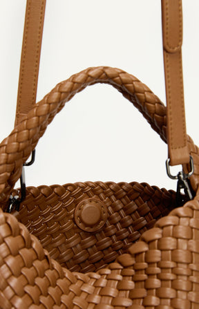 ANGIE HANDLE BAG - CARAMEL