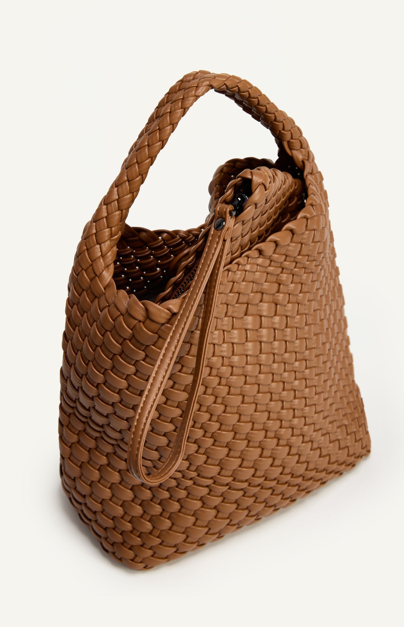 ANGIE HANDLE BAG - CARAMEL