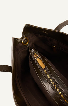 MILA SHOULDER BAG – DARK OLIVE