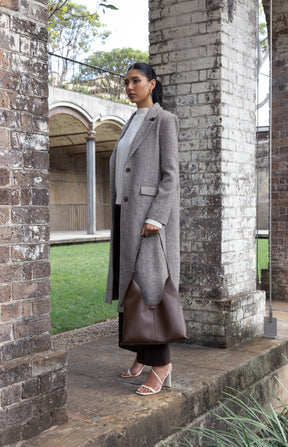 SHARMAINE SHOULDER BAG - ESPRESSO