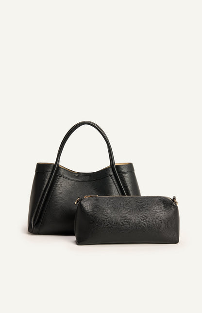 ARIANA HANDLE BAG – BLACK