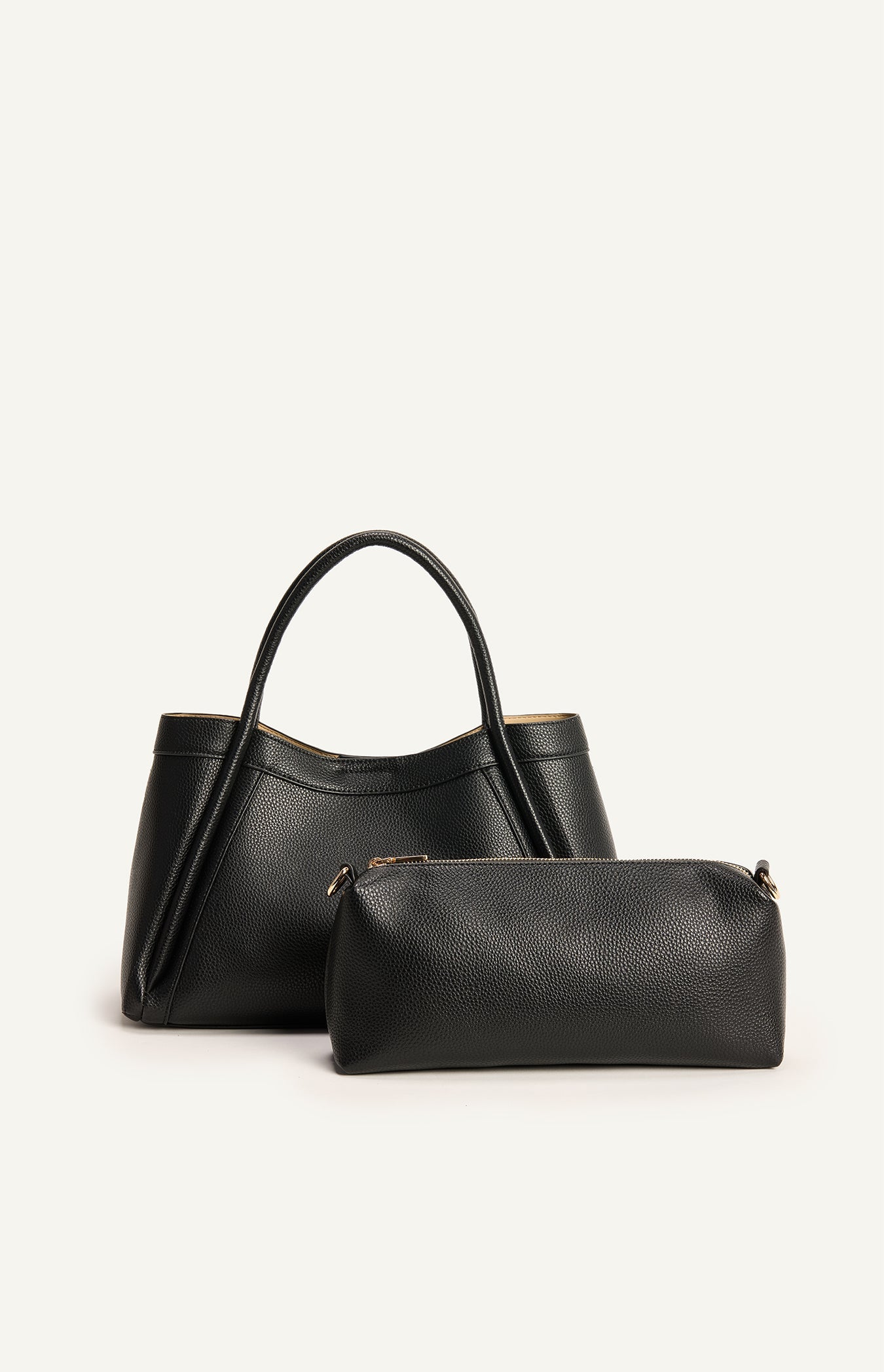 ARIANA HANDLE BAG – BLACK