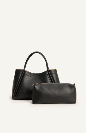 ARIANA HANDLE BAG – BLACK