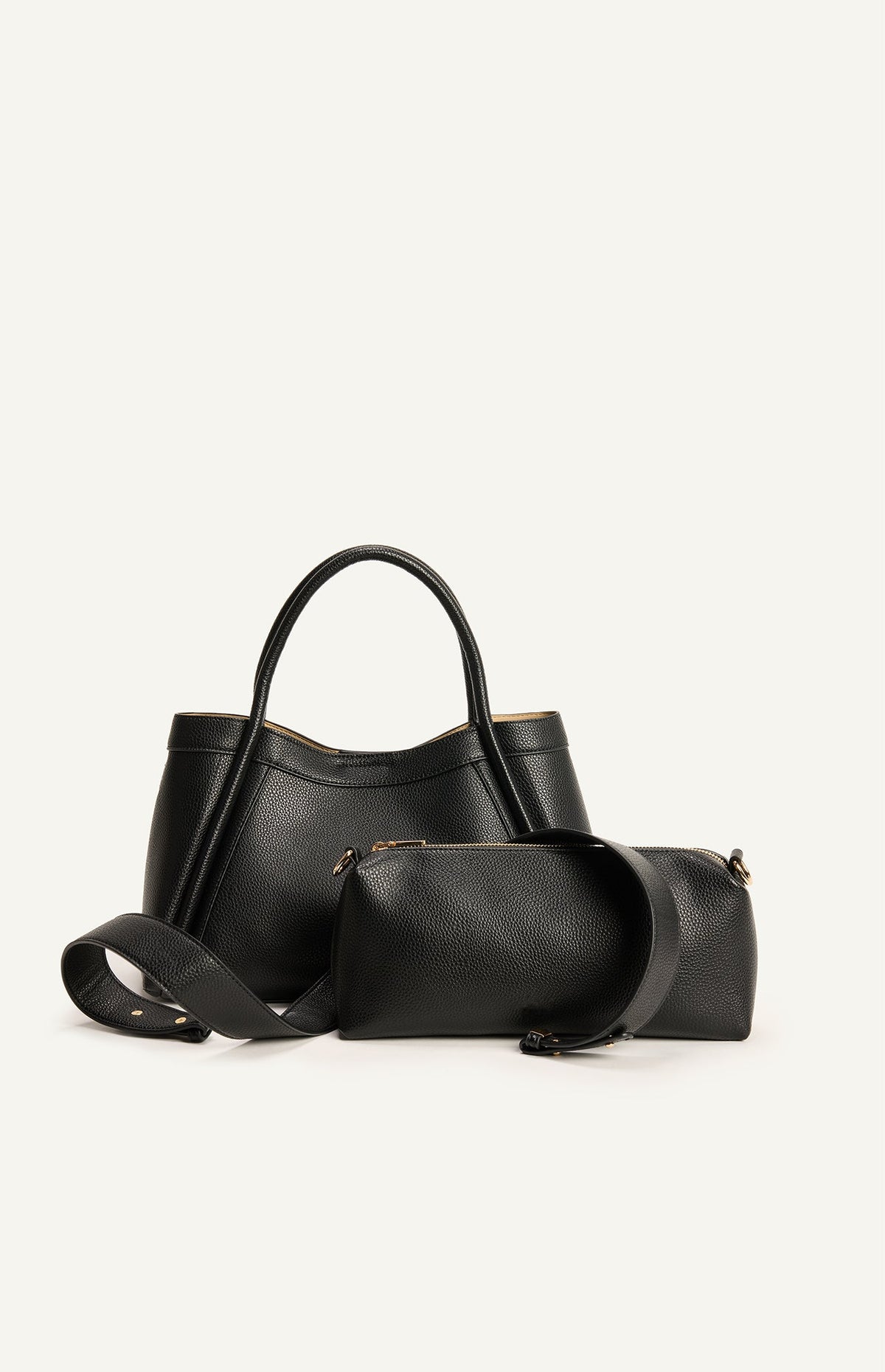 ARIANA HANDLE BAG – BLACK