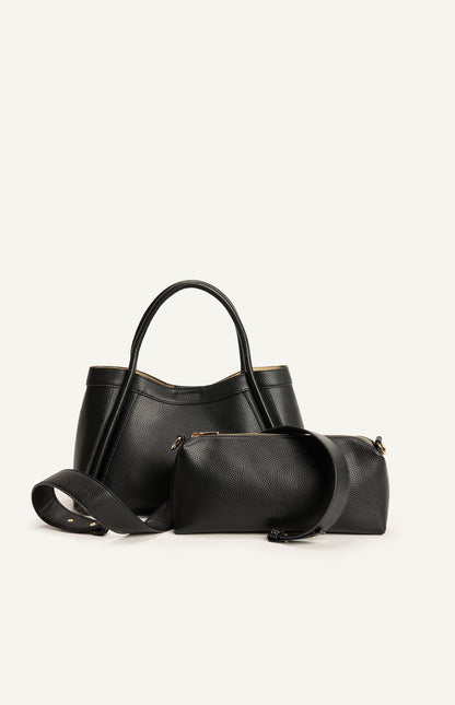 ARIANA HANDLE BAG – BLACK