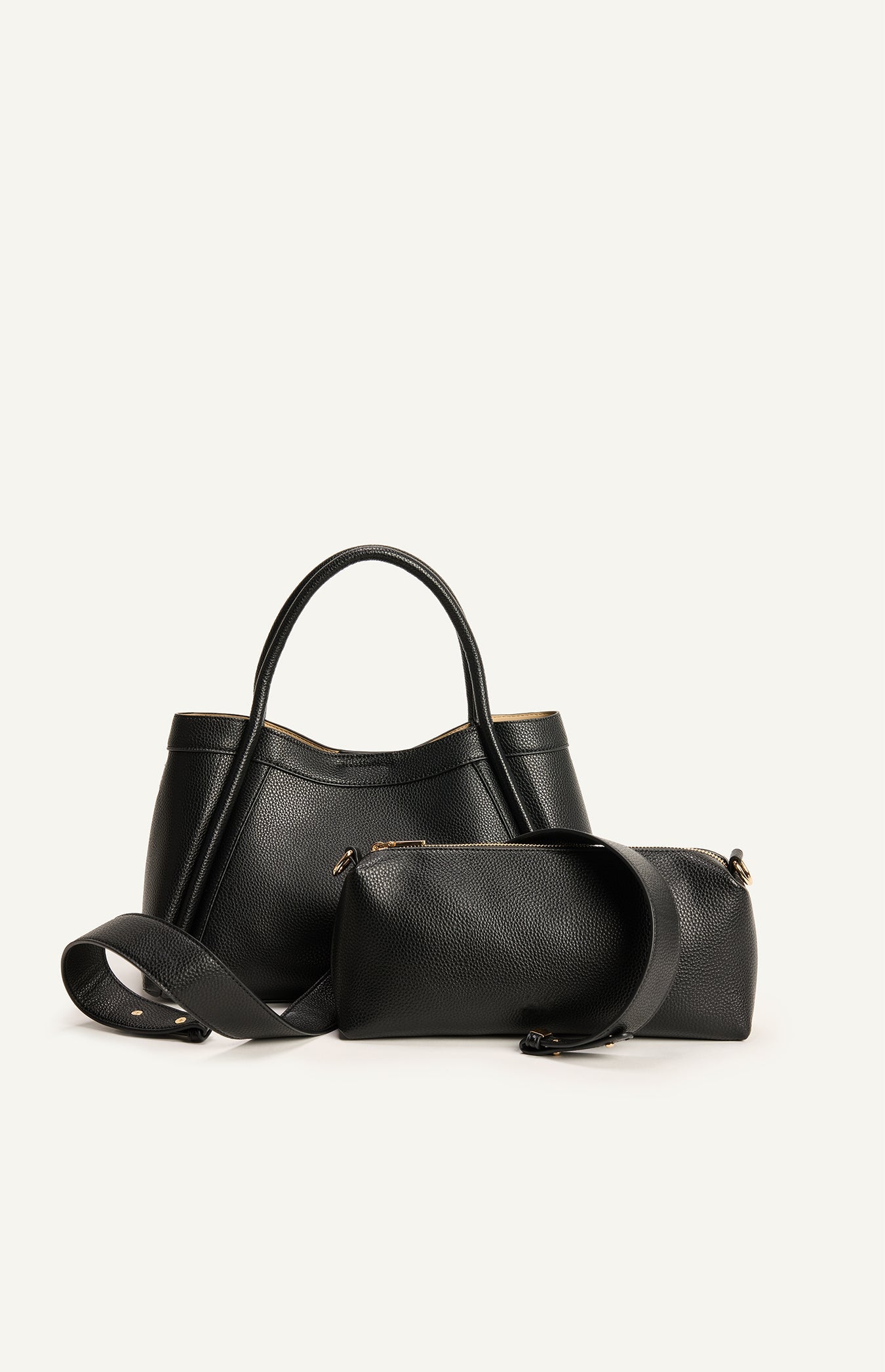 ARIANA HANDLE BAG – BLACK