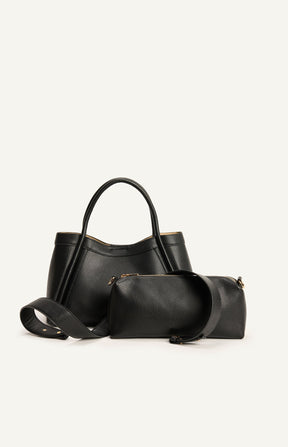 ARIANA HANDLE BAG – BLACK