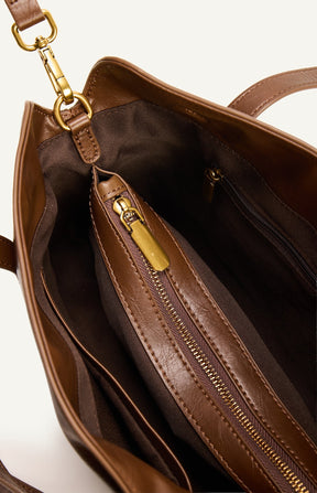 MILA SHOULDER BAG – CHOCOLATE