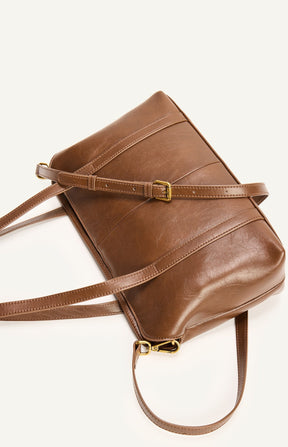 MILA SHOULDER BAG – CHOCOLATE